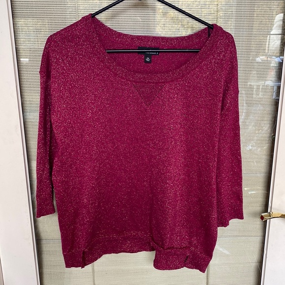 A New Approach a.n.a Size Petite Medium Pink Sparkly Sweater - Picture 1 of 17